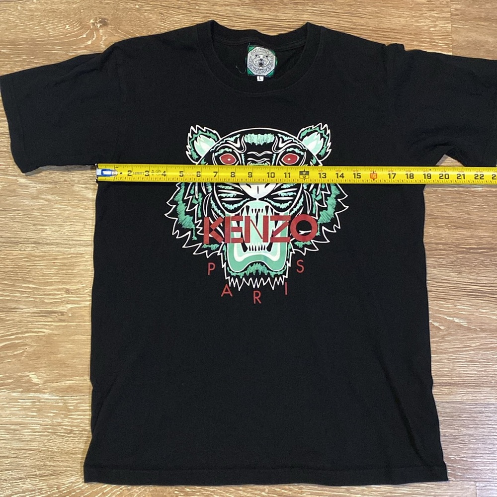Kenzo Paris Tiger Graphic T-Shirt Black Size L - Picture 5 of 6